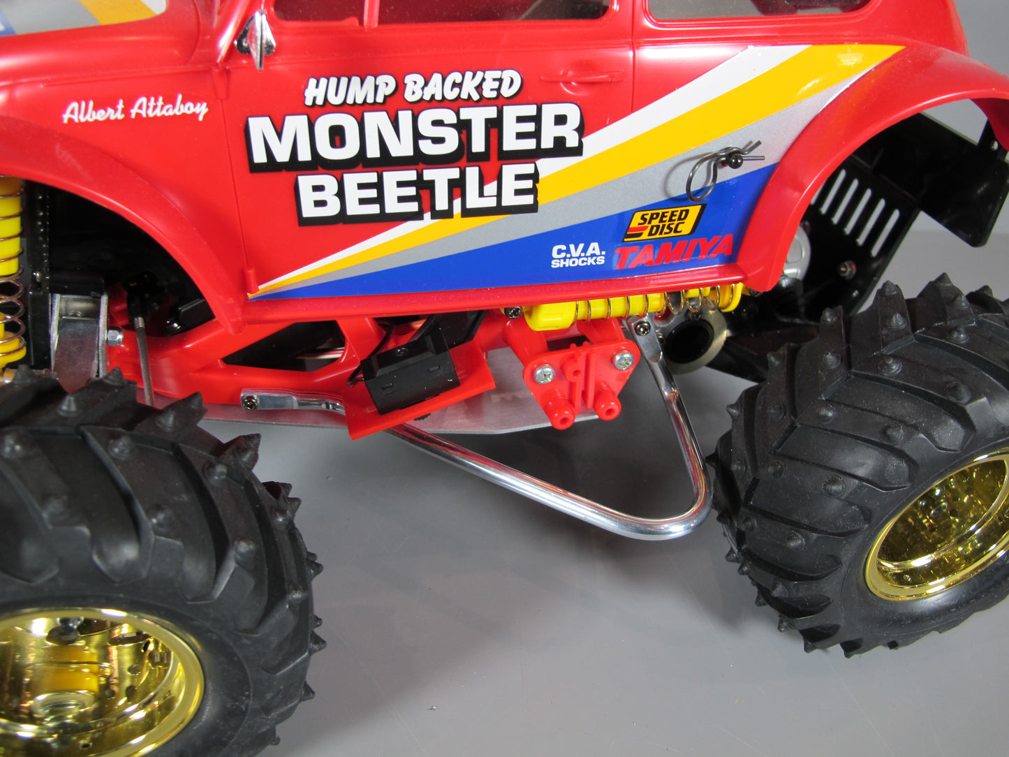 Pair Aluminum Polish Side Step Guard Bar Tamiya Toy R/C 1/10 Frog Brat Monster Beetle Blackfoot Mud Blaster