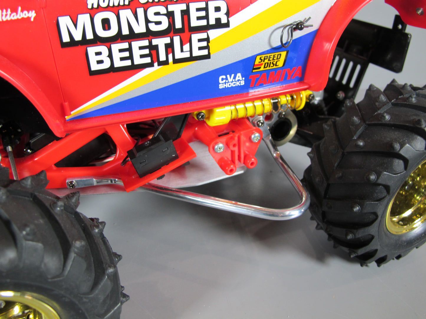 Pair Aluminum Side Step Guard V-Shape for Tamiya 1/10 Frog Brat Monster Beetle Blackfoot