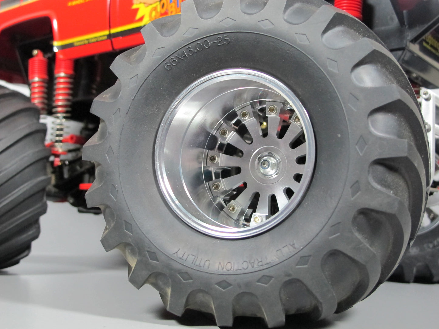 4pcs Aluminum Wheel Rim 12mm Hex Hub for Tamiya 1/10 Super Clodbuster Bullhead TXT Juggernaut
