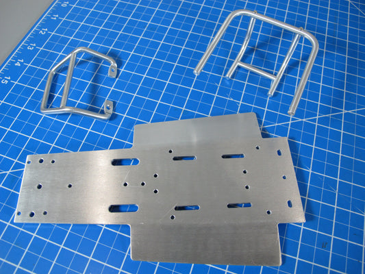 Front + Back Bumper Guard & Bottom Chassis Plate Tamiya 1/10 Sand Scorcher Champ Buggy