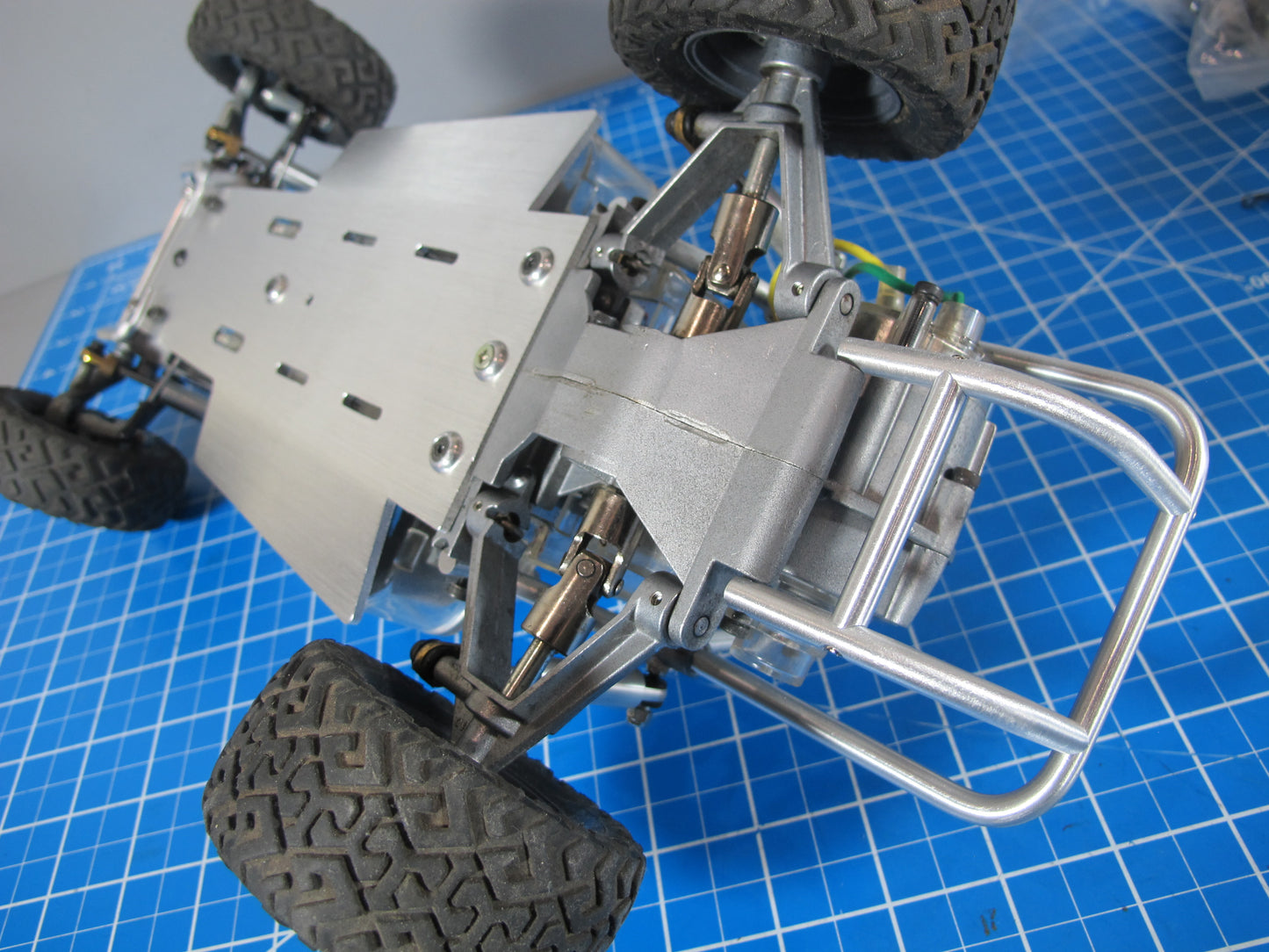 Front + Back Bumper Guard & Bottom Chassis Plate Tamiya 1/10 Sand Scorcher Champ Buggy