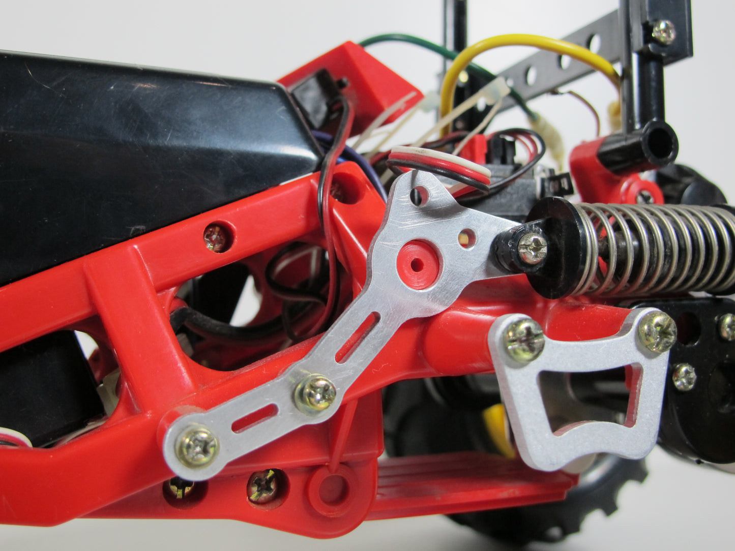 Pair Aluminum Rear Shock Bracket Tamiya 1/10 RC Mud Blaster Blackfoot Monster Beetle Frog Brat