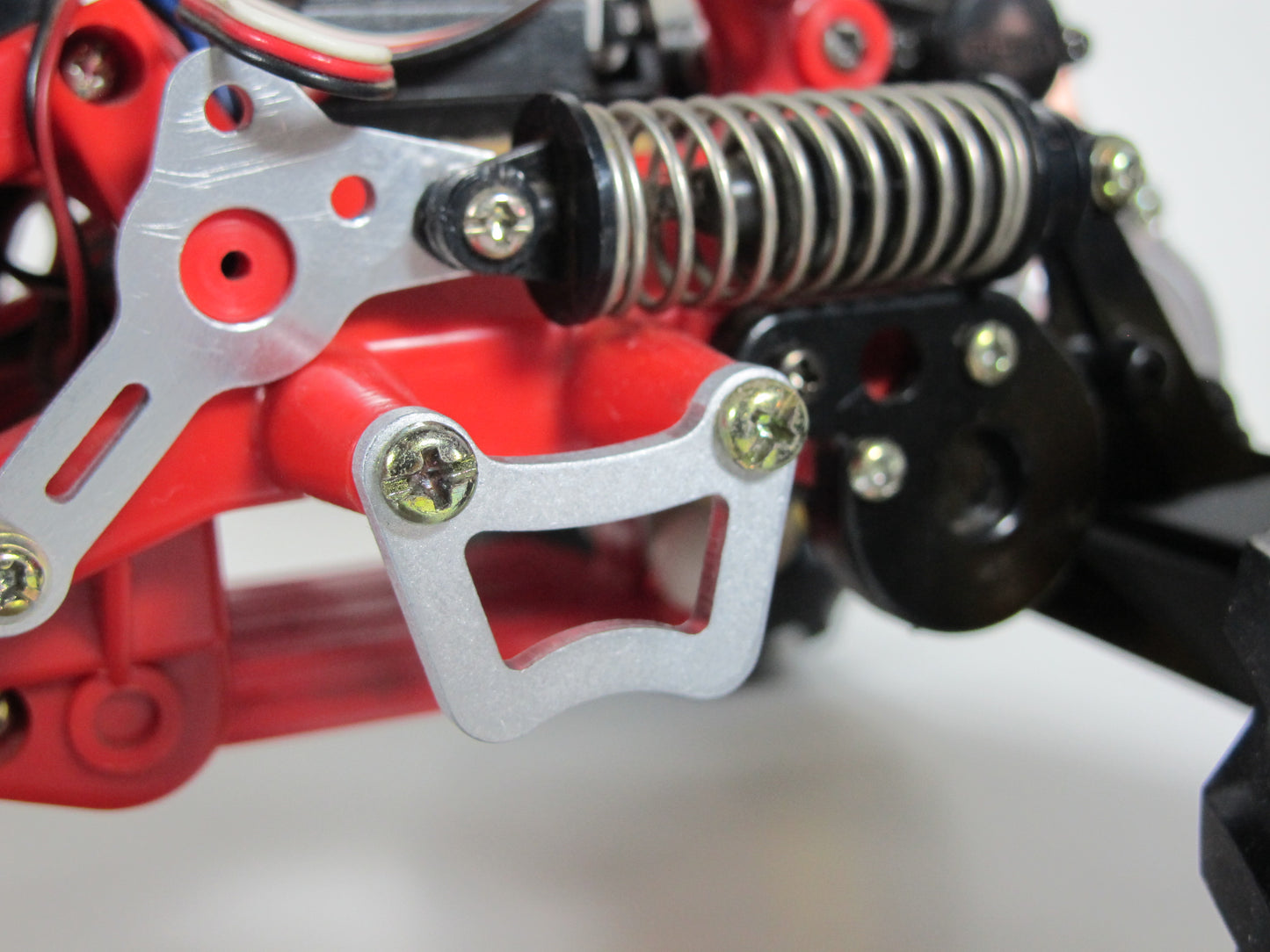 Pair Aluminum Battery Stopper Tamiya 1/10 Mud Blaster Blackfoot Monster Beetle Frog Brat