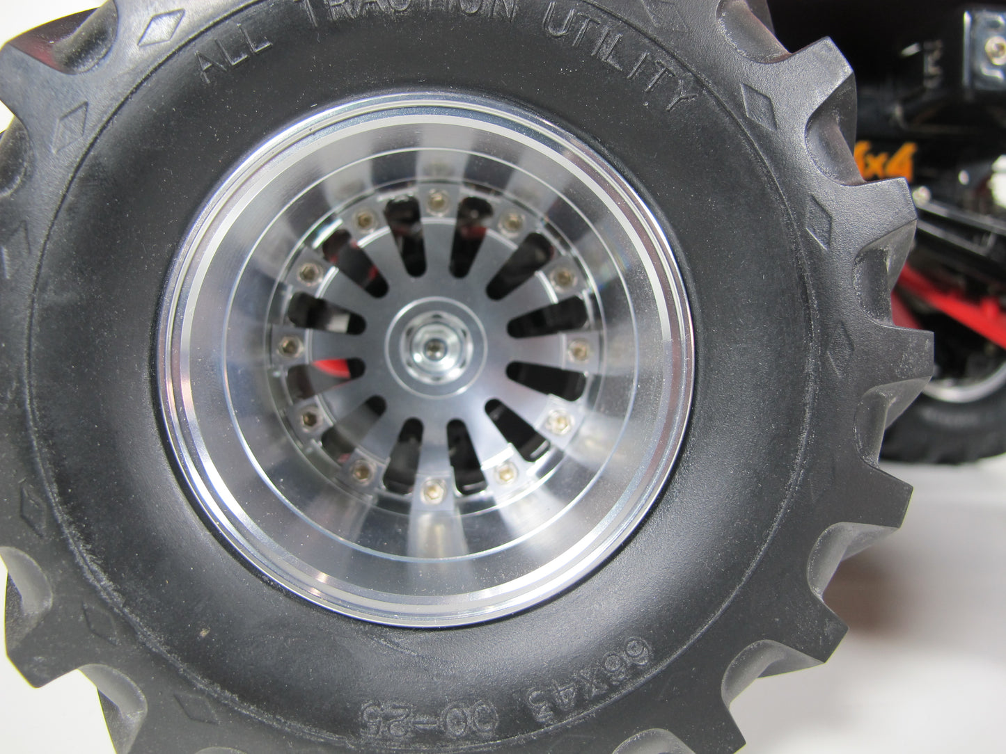 4pcs Aluminum Wheel Rim 12mm Hex Hub for Tamiya 1/10 Super Clodbuster Bullhead TXT Juggernaut