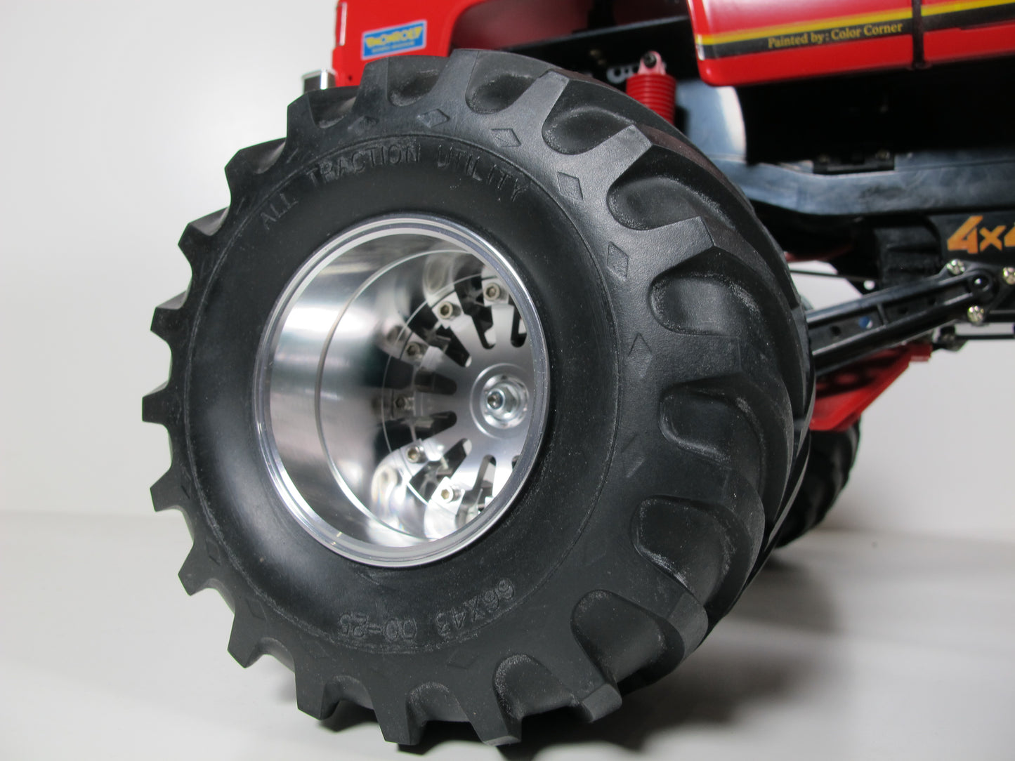 4pcs Aluminum Wheel Rim 12mm Hex Hub for Tamiya 1/10 Super Clodbuster Bullhead TXT Juggernaut