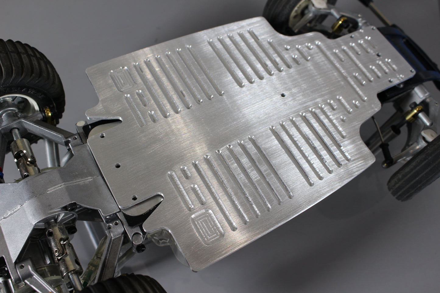 Aluminum CNC Bottom Lower Chassis Plate for Tamiya 1/10 R/C Super Champ Buggy Sand Scorcher SRB