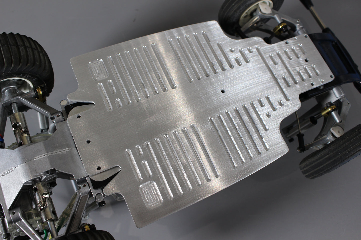 Aluminum CNC Bottom Lower Chassis Plate for Tamiya 1/10 R/C Super Champ Buggy Sand Scorcher SRB