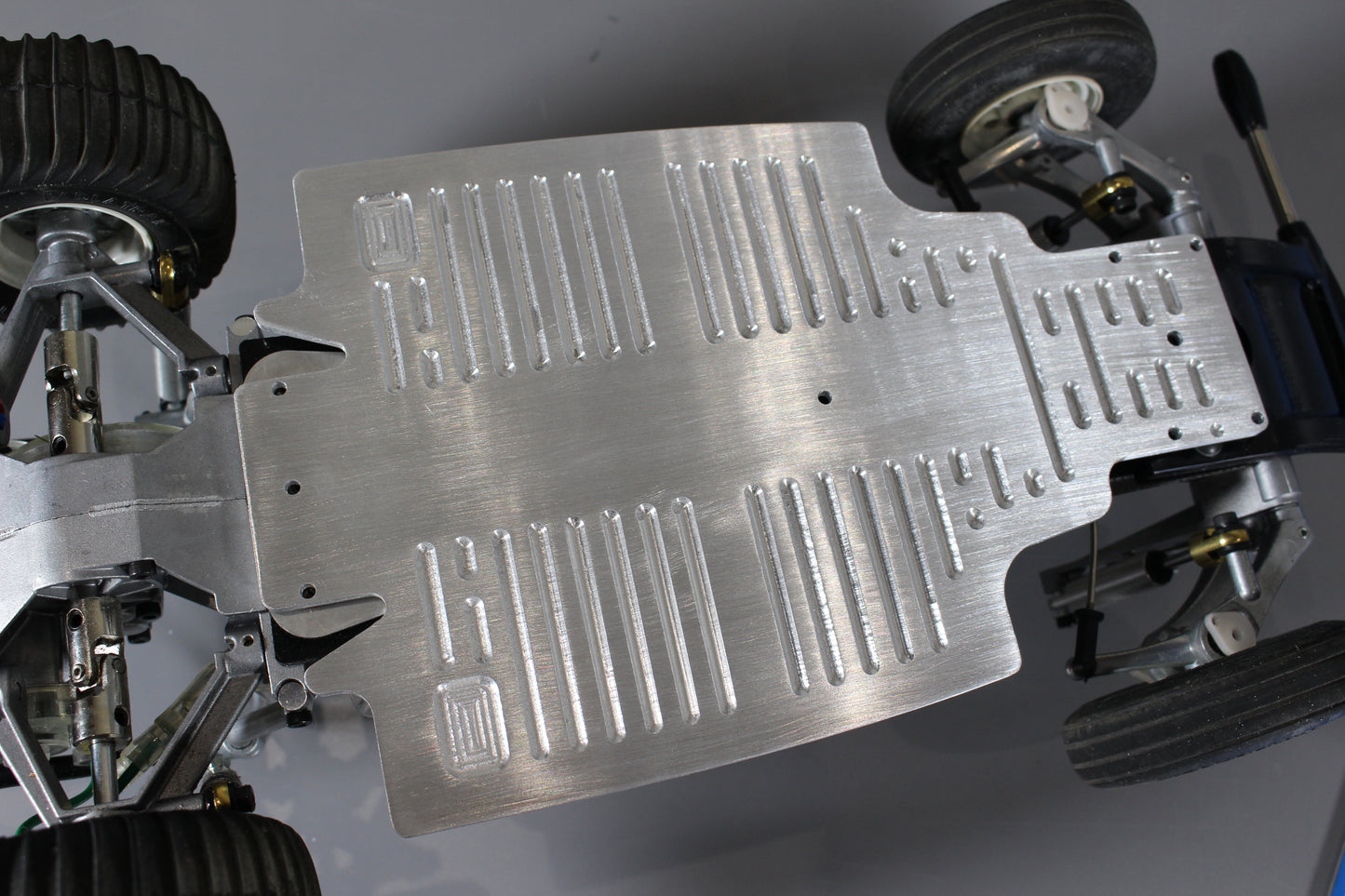 Aluminum CNC Bottom Lower Chassis Plate for Tamiya 1/10 R/C Super Champ Buggy Sand Scorcher SRB