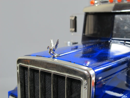 Front Hood 2.4cm Grill Ornament Emblem Swan for Tamiya R/C Toy 1/14 King Hauler Grand Hauler Aeromax Knight Hauler Cascadia Semi Truck