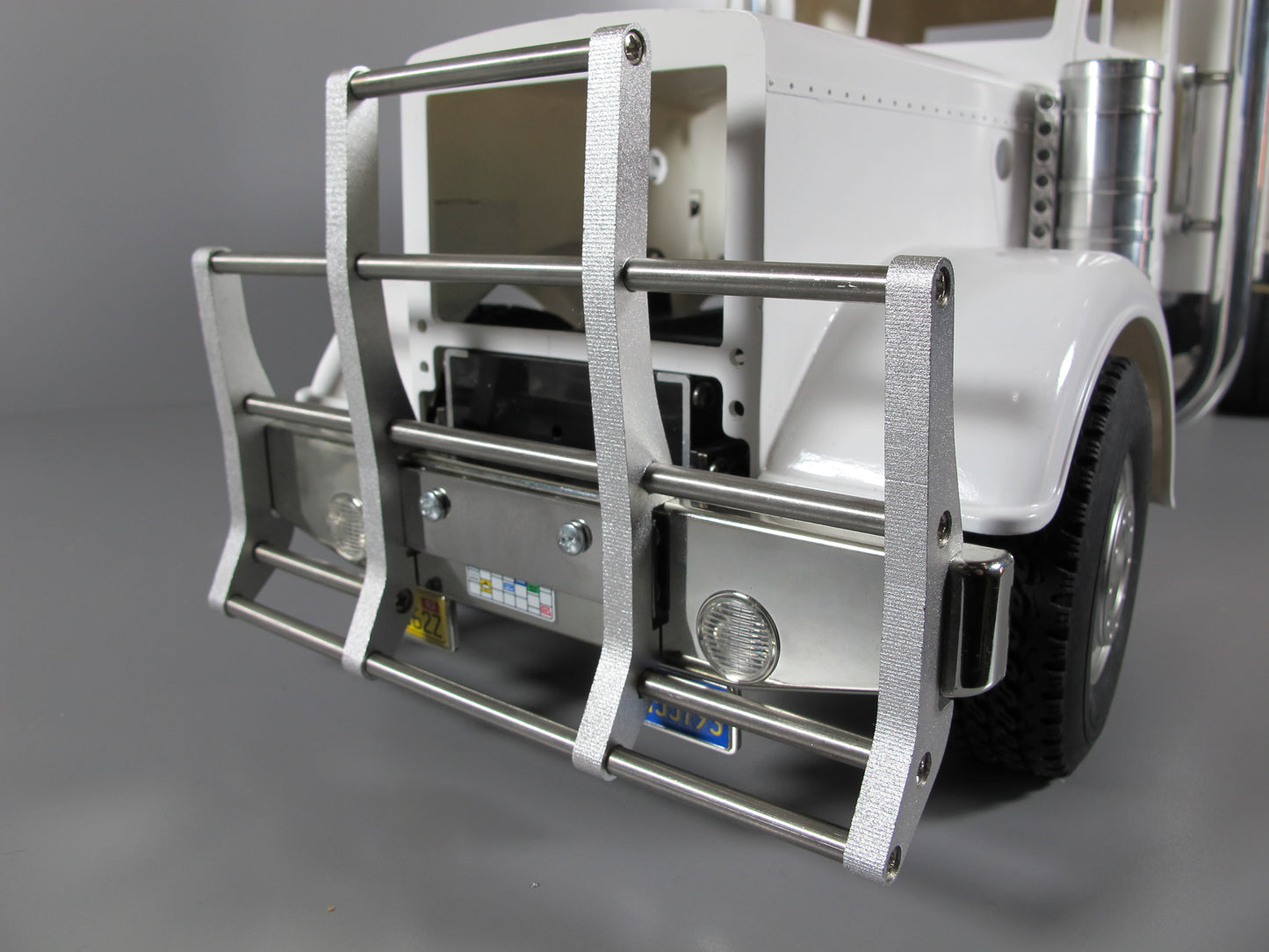 New Aluminum Front Bumper Guard Bar Tamiya RC 1/14 GlobeLiner King Grand Hauler Knight Hauler