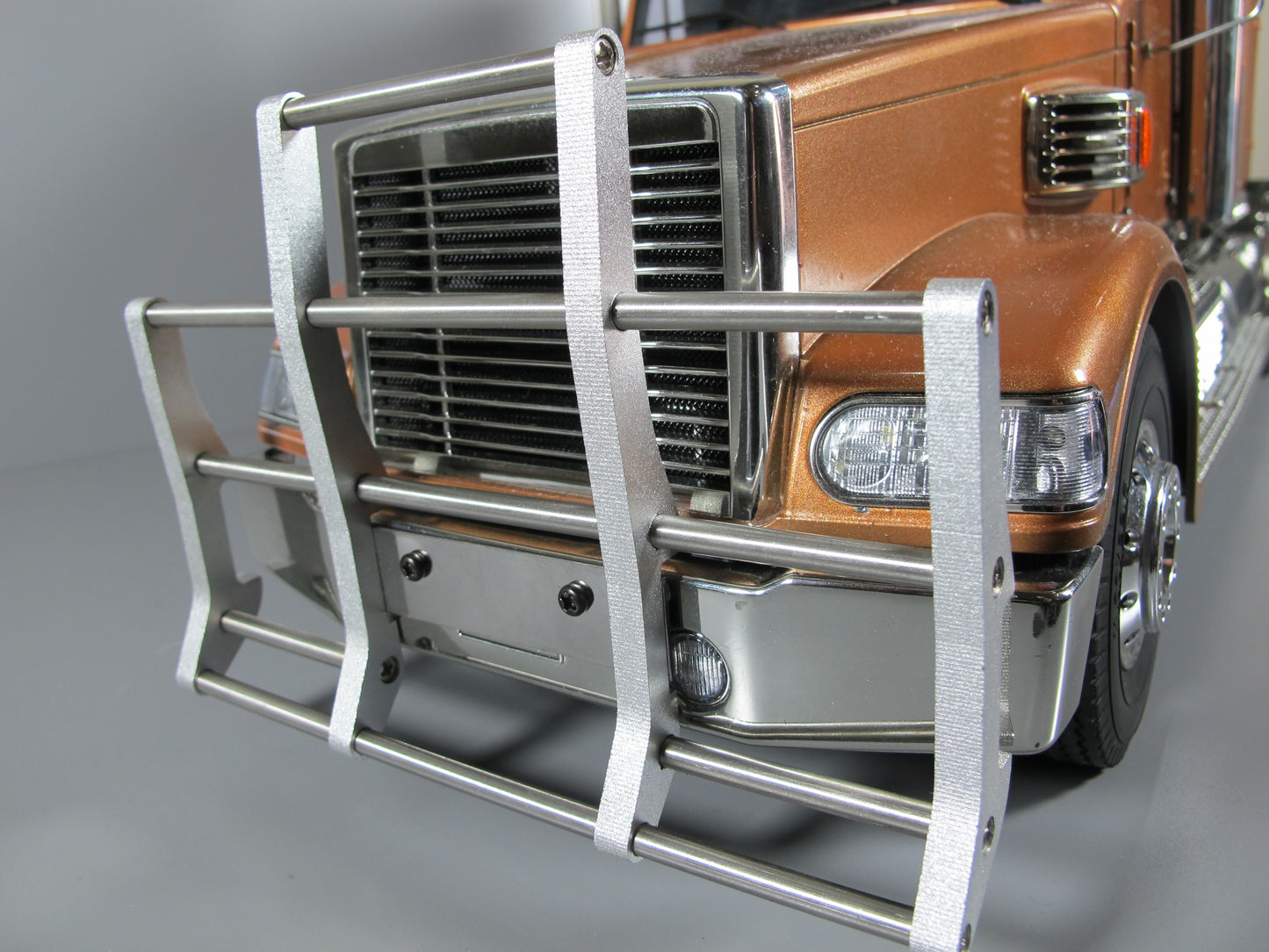 New Aluminum Front Bumper Guard Bar Tamiya RC 1/14 GlobeLiner King Grand Hauler Knight Hauler