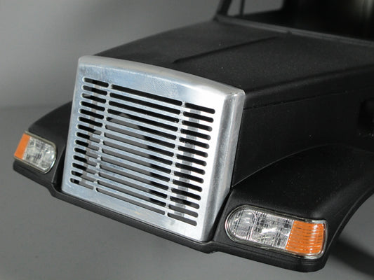 Aluminum Front Hood Face Grill Cover Plate Tamiya R/C Toy 1/14 Knight Hauler Semi