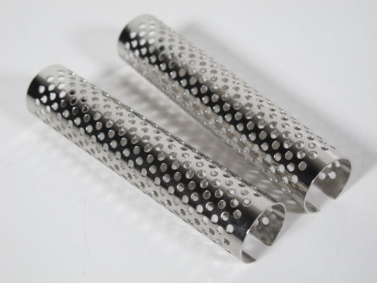 Aluminum L & R side Exhaust Stack Cover Shield for Tamiya R/C 1/14 King Hauler Grand Hauler Globeliner Semi Truck