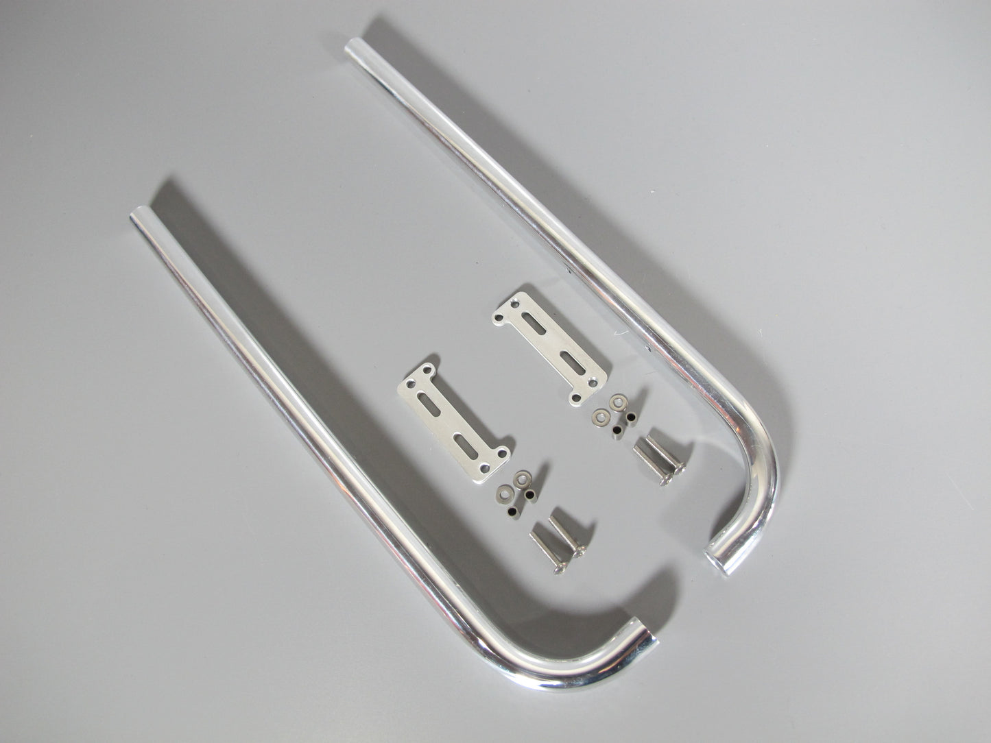 Pair Exhaust Pipe Stack Mounting Plate with Mounting Plate Combo Tamiya R/C Toy 1/14 King Hauler Grand Hauler Semi Tractor