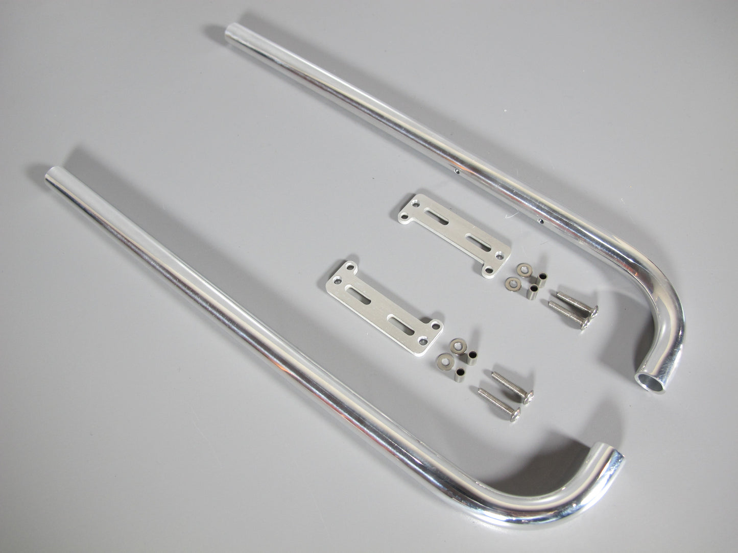 Pair Exhaust Pipe Stack Mounting Plate with Mounting Plate Combo Tamiya R/C Toy 1/14 King Hauler Grand Hauler Semi Tractor