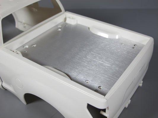 Aluminum Rear Bed Liner Trunk Cover Plate for Tamiya Toy R/C 1/10 Toyota Tundra Truck