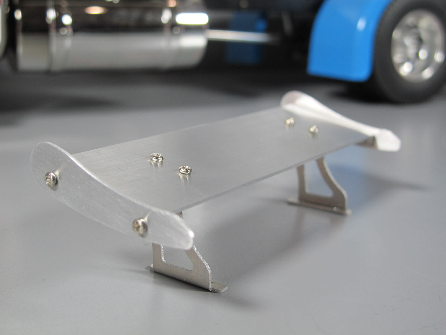 Aluminum 12.3cm Roof Cab Spoiler Wing for Tamiya R/C 1/14 King Hauler Grand Hauler Globeliner Truck