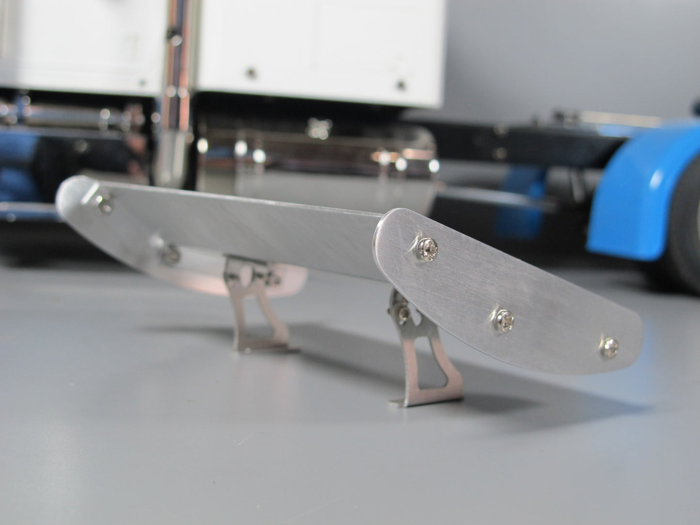 Aluminum 13.1cm Roof Cab Spoiler Wing for Tamiya R/C 1/14 King Hauler Grand Hauler Globeliner Truck