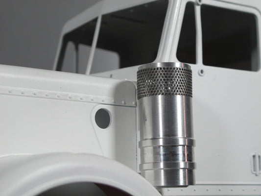 Aluminum L&R Side Hood Air Cleaner Intake Tank Look for Tamiya R/C 1/14 King Hauler Grand Hauler Semi Tractor
