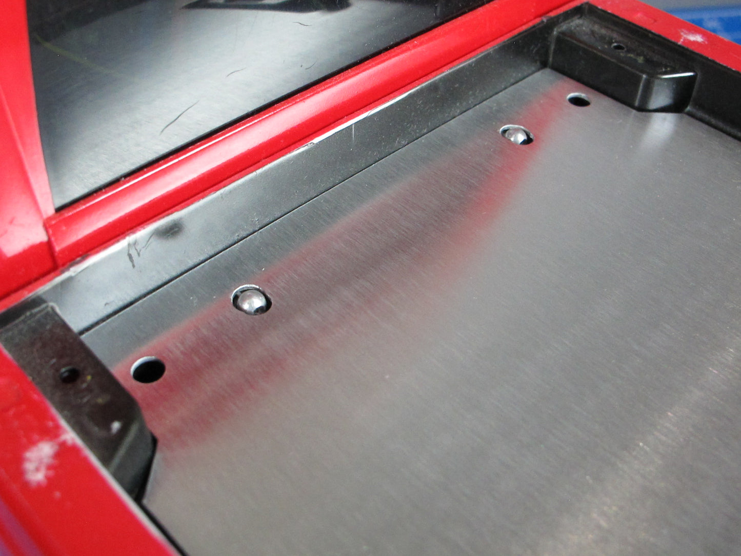 Aluminum Rear Bed Liner Trunk Cover Plate for Tamiya R/C Toy 1/10 Ford F350 F-350 Juggernaut