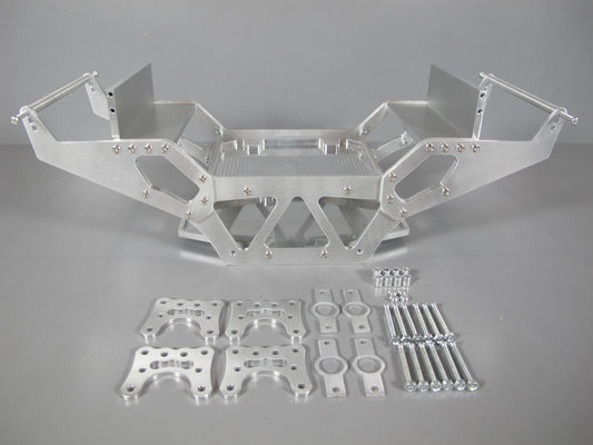 Aluminum Chassis & Axle Suspension Linkage Tamiya Clodbuster Bullhead Crawler