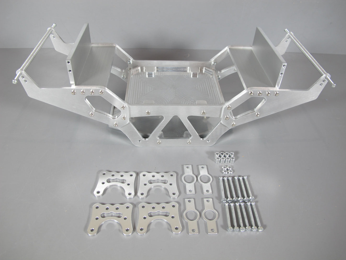 Aluminum Chassis & Axle Suspension Linkage Tamiya Clodbuster Bullhead Crawler