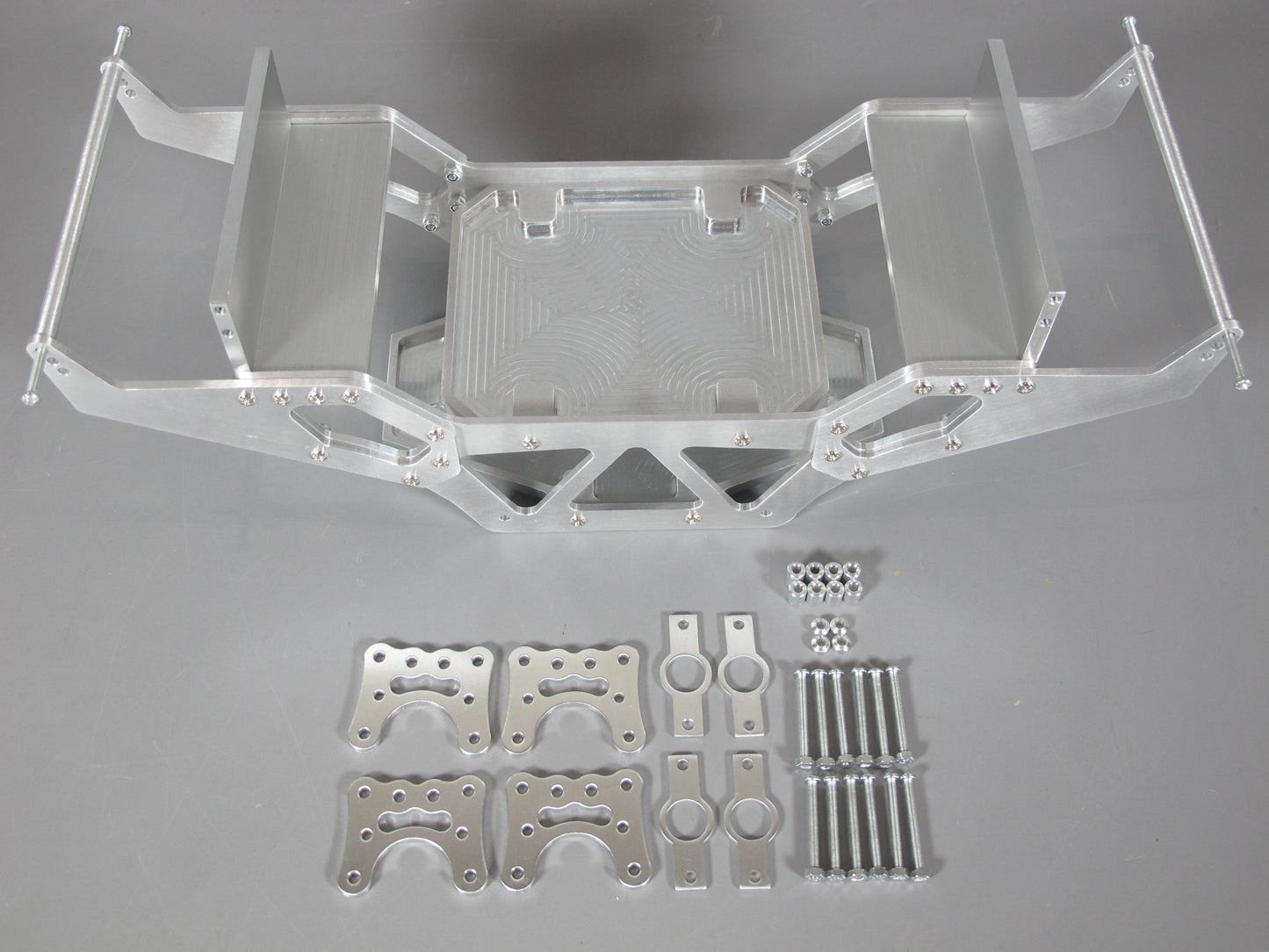 Aluminum Chassis & Axle Suspension Linkage Tamiya Clodbuster Bullhead Crawler
