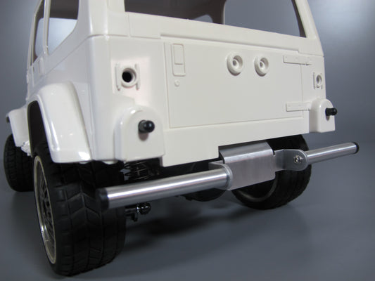 Aluminum Rear Bumper Mount Guard Protector Bar for Tamiya 1/10 CC01 Chassis Jeep Bronco Unimog Pajero