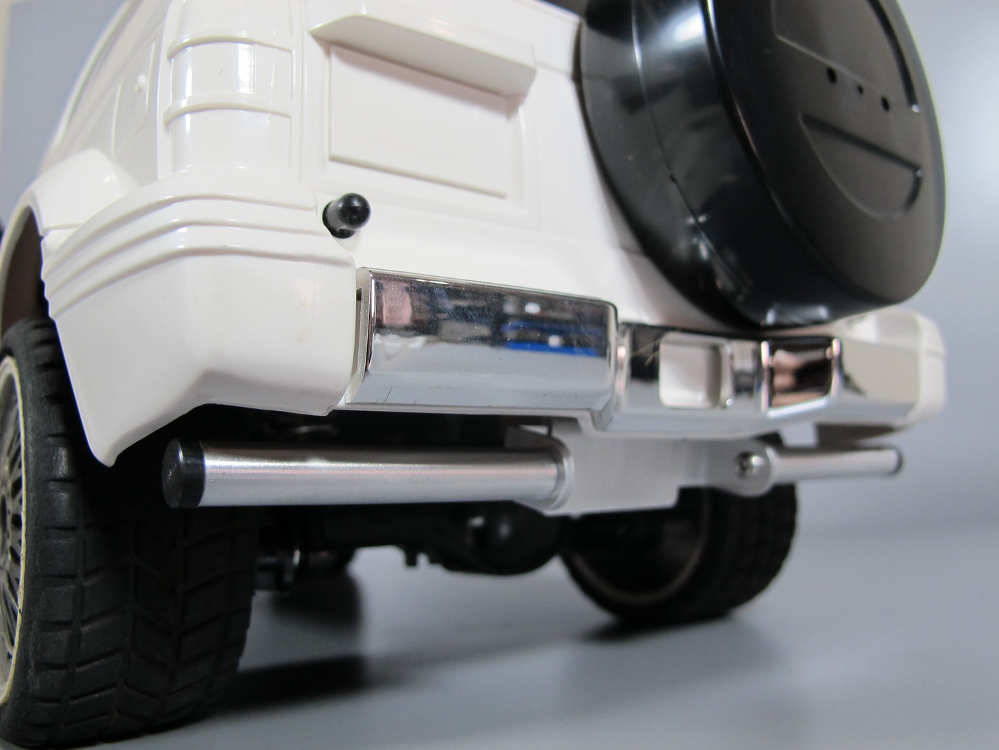 Aluminum Rear Bumper Mount Guard Protector Bar for Tamiya 1/10 CC01 Chassis Jeep Bronco Unimog Pajero