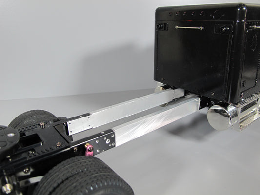 Pair Aluminum 6" Frame Chassis Extension Section for Tamiya R/C 1/14 King Hauler Grand Hauler Knight Hauler Cascadia Man Globeliner Aeromax Actros
