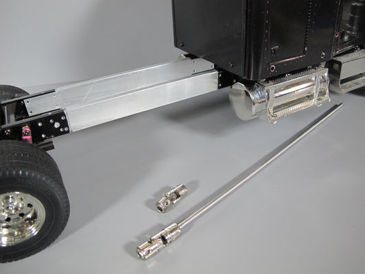 Aluminum 6" Frame Chassis Exdent Extension + Drive Shaft for Tamiya R/C 1/14 King Hauler Knight Hauler Grand Hauler Man Globeliner Aeromax Scania Actros