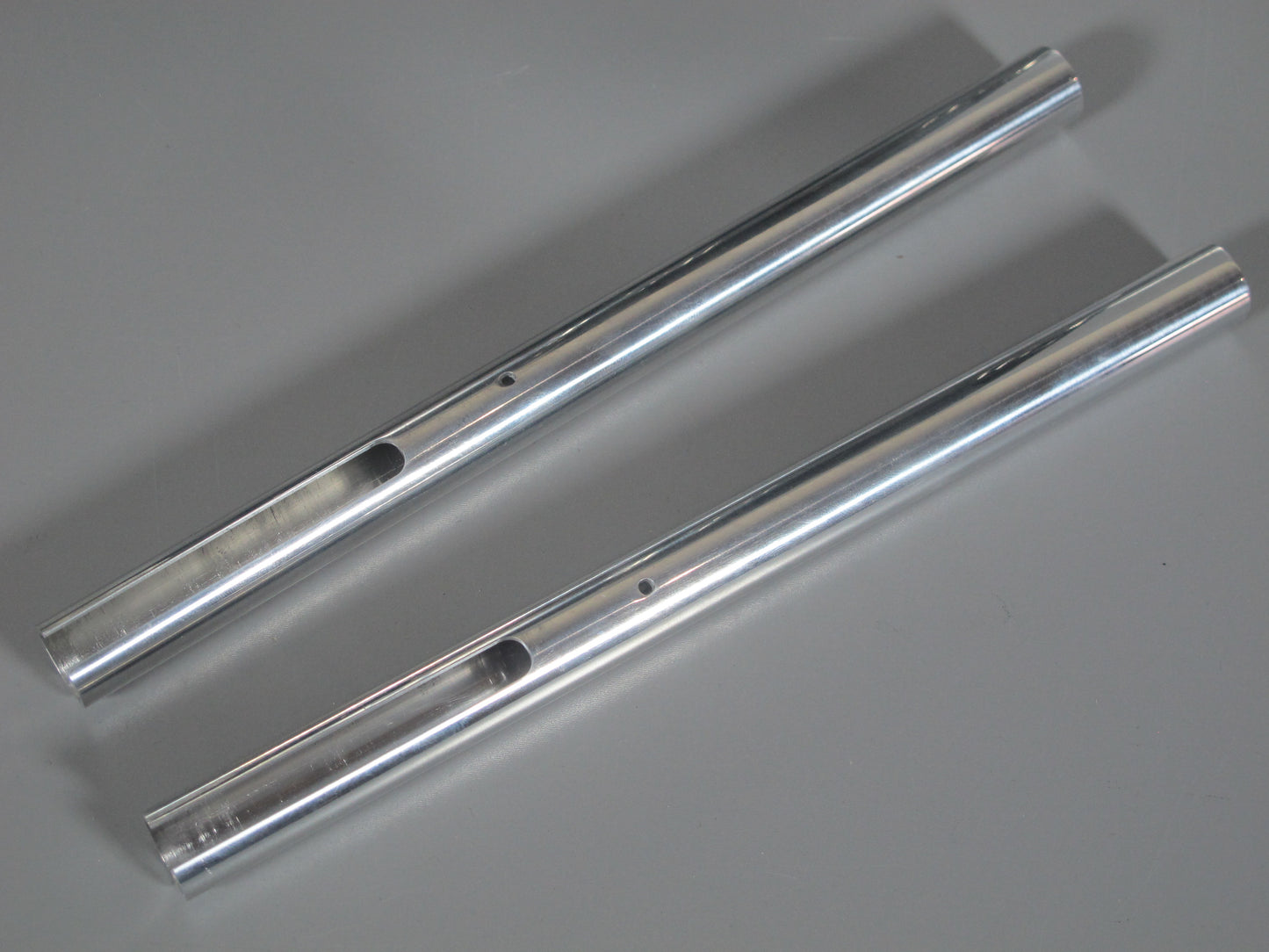 Pair Aluminum Exhaust Stack 1/2 inch Straight Pipe Tamiya R/C 1/14 King Hauler Knight Hauler Globeliner