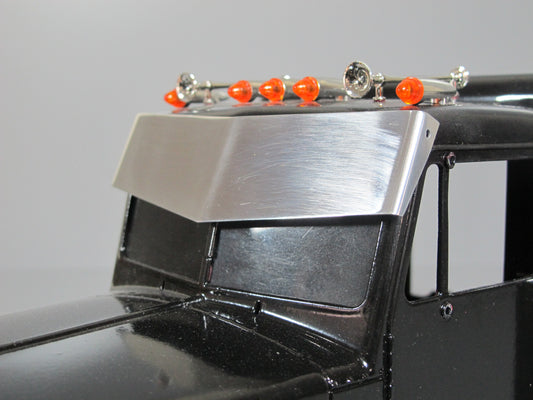 Aluminum Bowtie Sun Visor Mount Plate for Tamiya R/C Toy 1/14 King Hauler Grand Hauler
