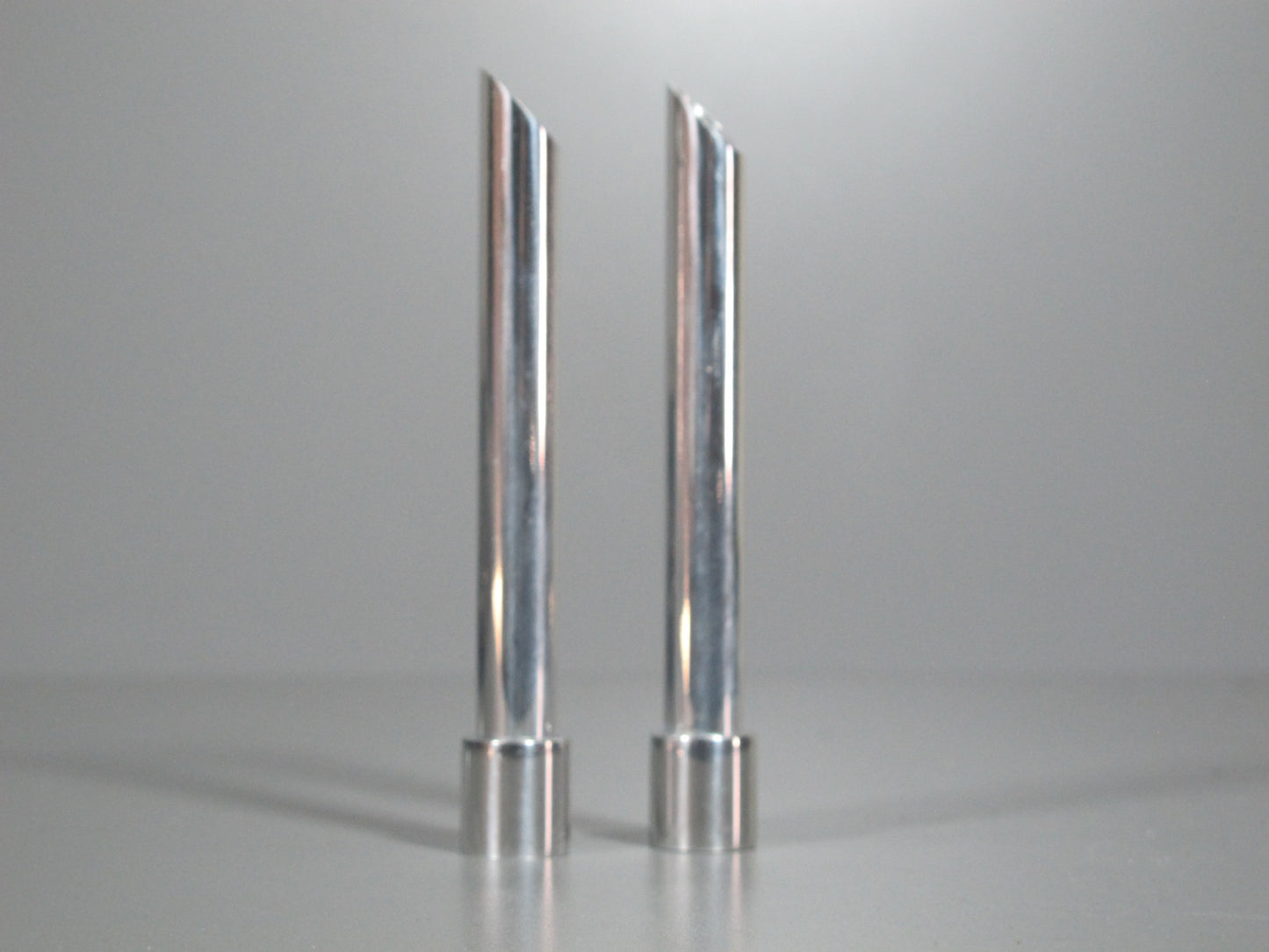 Pair Aluminum Stove Angle Cut Stack Exhaust Upper Pipe for Tamiya R/C Toy 1/14 King Hauler Globeliner
