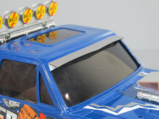 Stainless Steel Front Window Windshield Sun Visor Shade Protect Deflector for Tamiya 1/10 R/C Super Clodbuster Truck