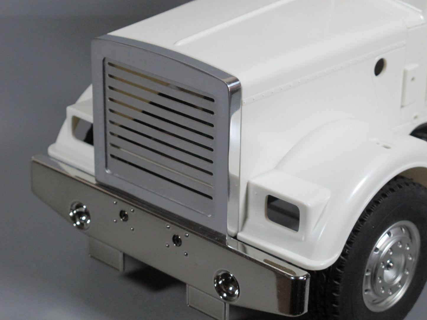 Aluminum Front Grill Billet Shield Plate Style for Tamiya 1/14 Semi King Hauler Grand Hauler Truck