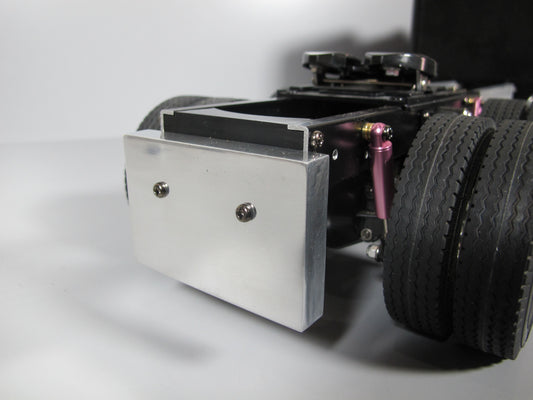 Aluminum Rear Bumper Block Style for Tamiya R/C Toy 1/14 Globeliner King Hauler Grand Hauler