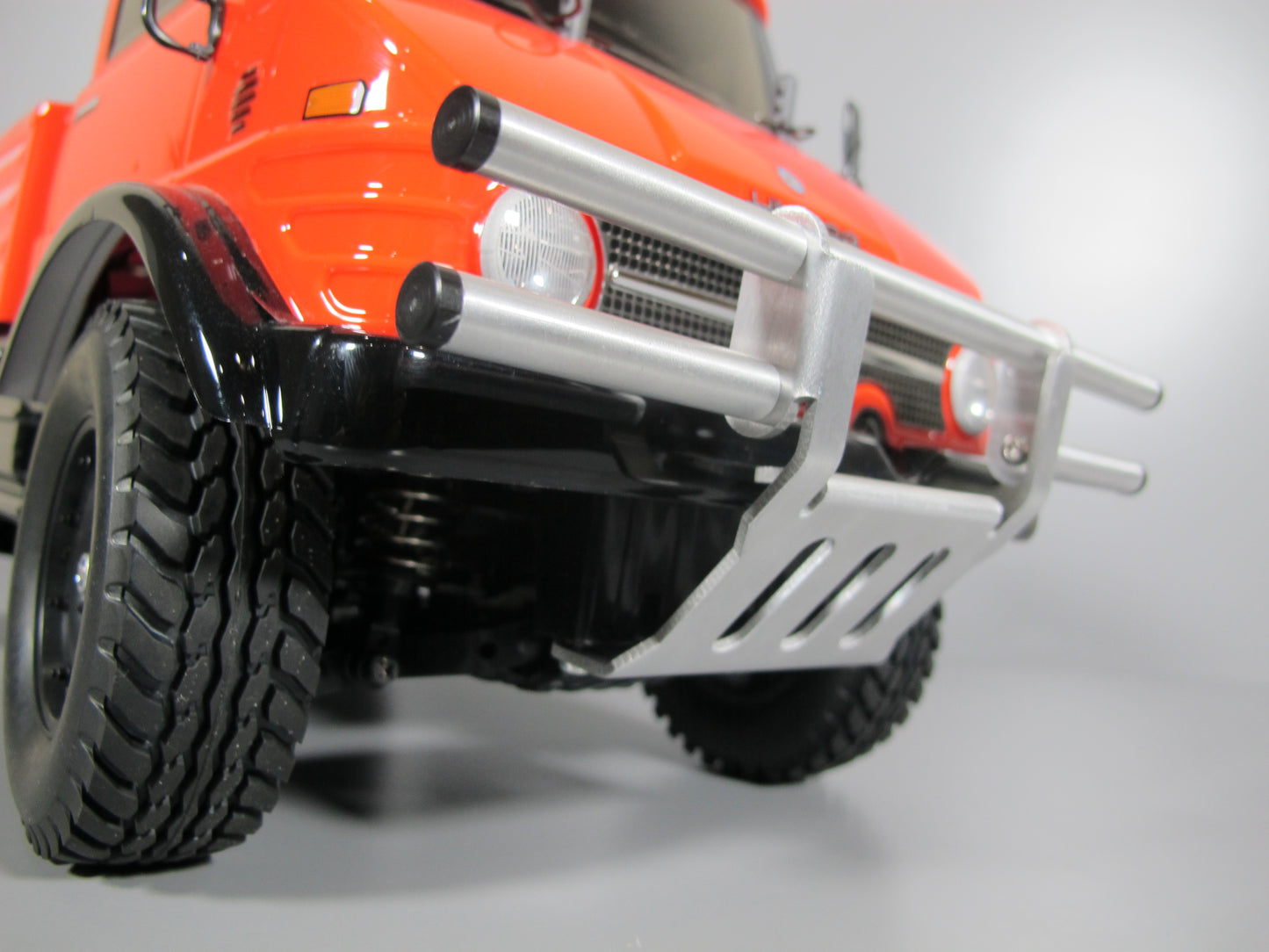 Aluminum Front Bumper Mount Guard Protector Bar for Tamiya 1/10 CC01 Chassis Jeep Bronco Unimog Pajero