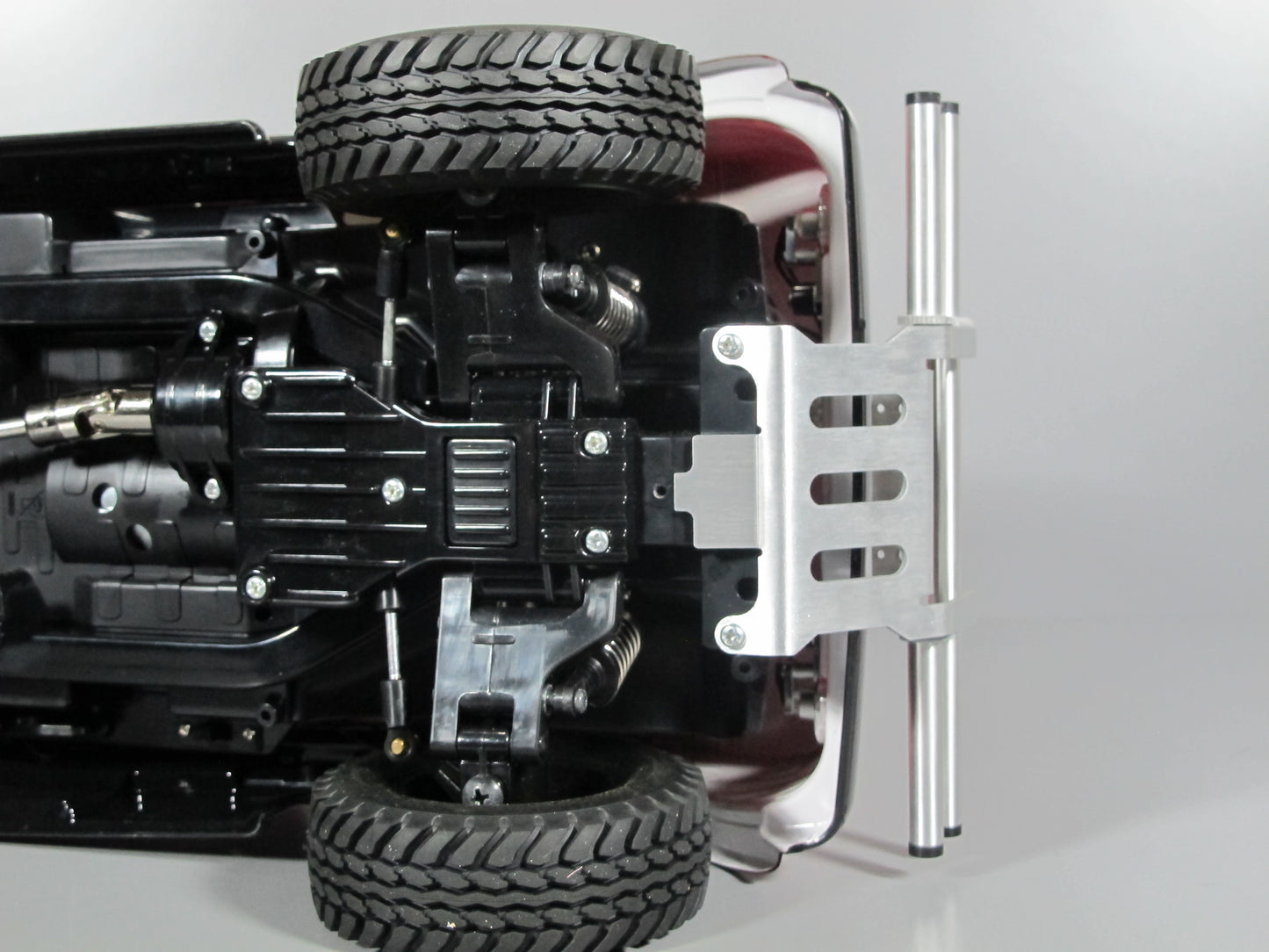 Aluminum Front Bumper Mount Guard Protector Bar for Tamiya 1/10 CC01 Chassis Jeep Bronco Unimog Pajero