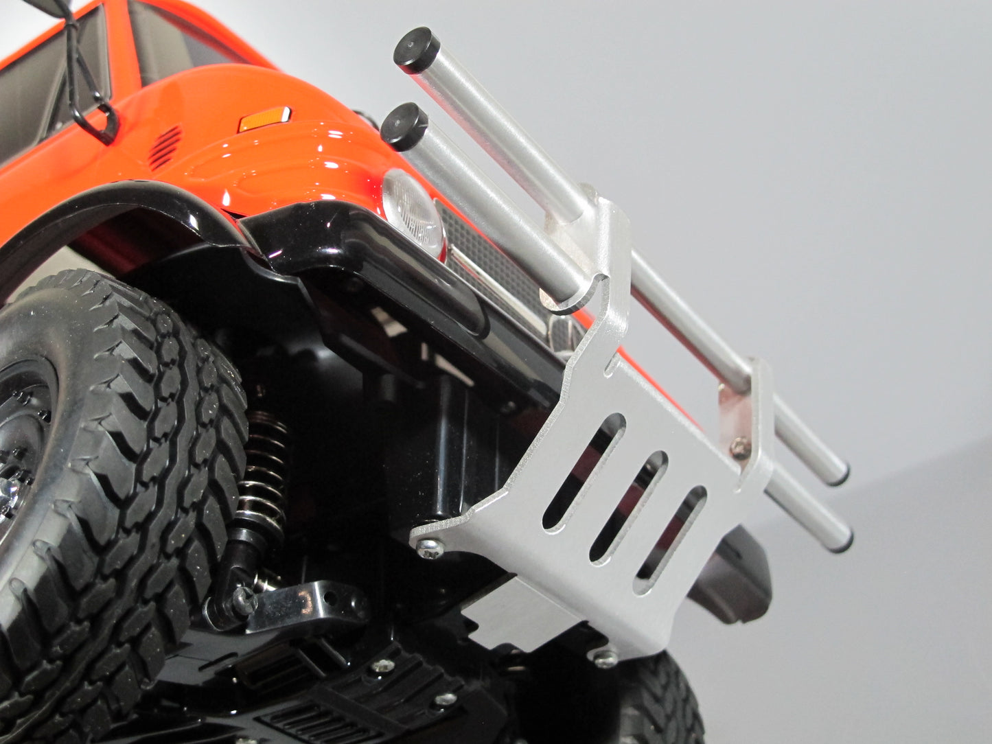 Aluminum Front Bumper Mount Guard Protector Bar for Tamiya 1/10 CC01 Chassis Jeep Bronco Unimog Pajero