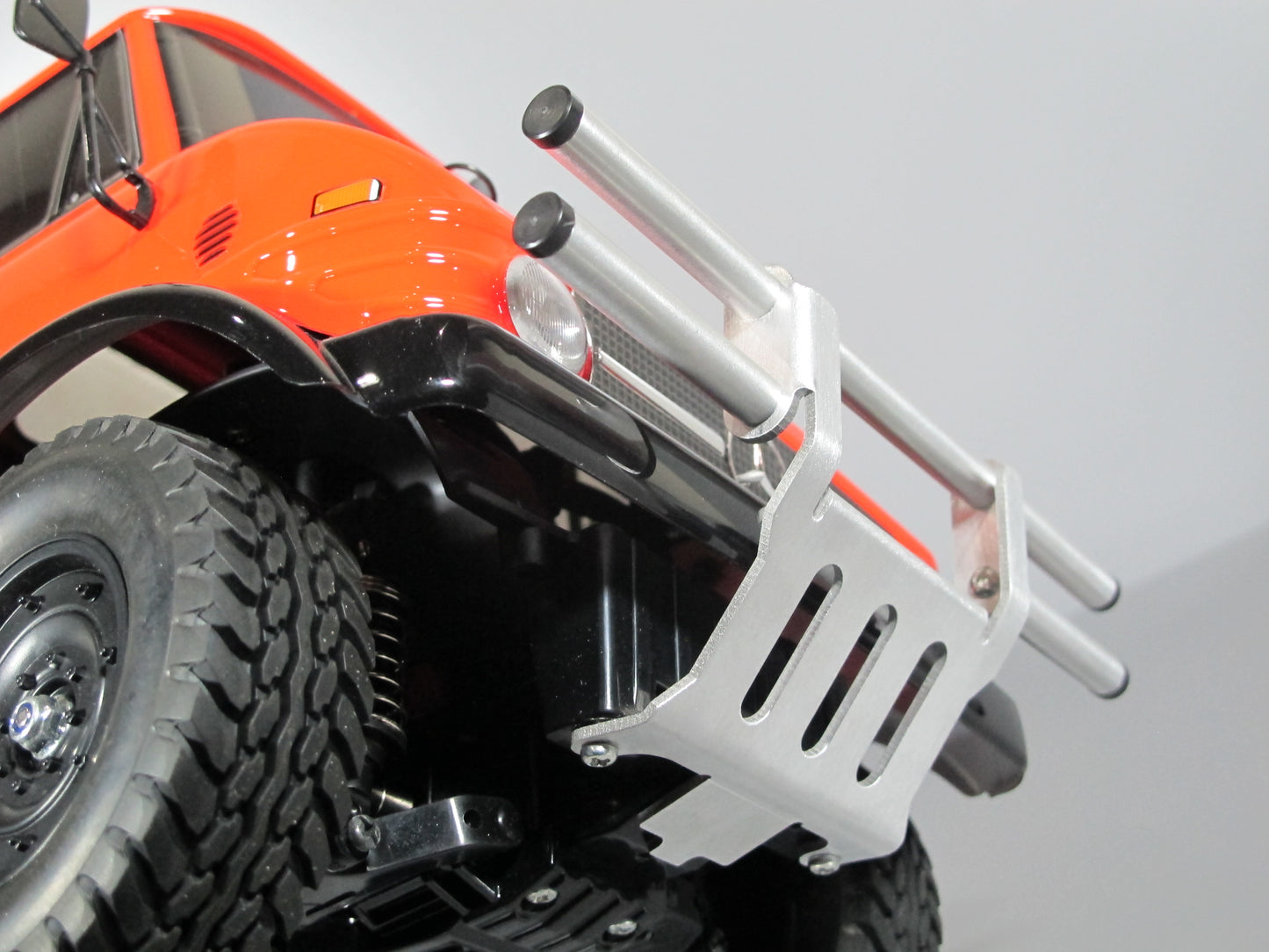 Aluminum Front Bumper Mount Guard Protector Bar for Tamiya 1/10 CC01 Chassis Jeep Bronco Unimog Pajero