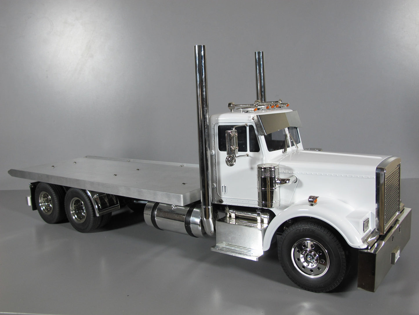 Aluminum 19 inch Flat Rear Bed Deck Section "ONLY" for custom Tamiya 1/14 R/C Toy King Hauler Grand Hauler Globeliner Semi Truck