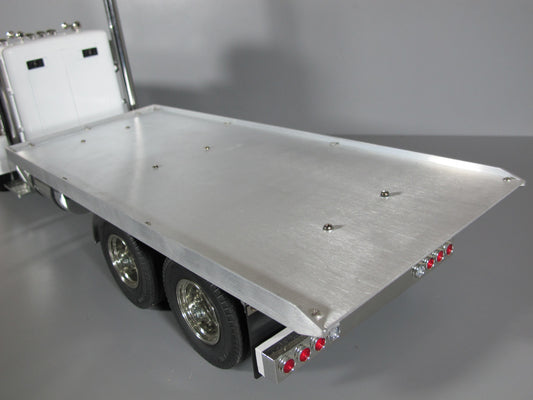 Aluminum 19 inch Flat Rear Bed Deck Section "ONLY" for custom Tamiya 1/14 R/C Toy King Hauler Grand Hauler Globeliner Semi Truck