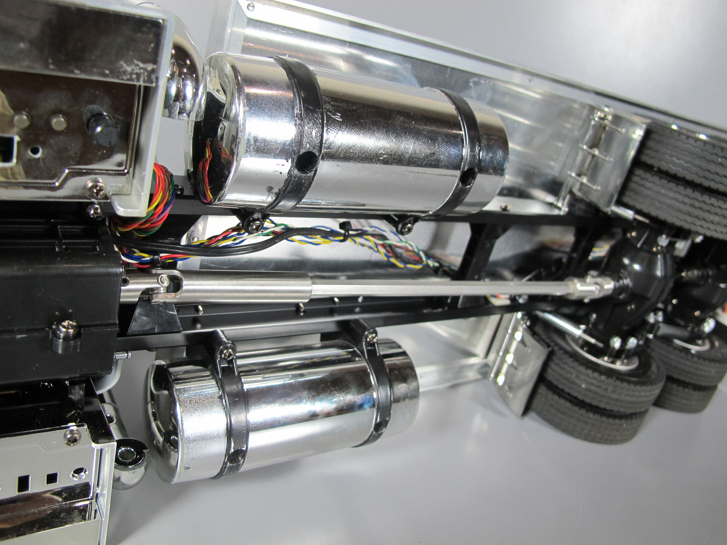 Universal Extension Extend Stainless Steel 15.5 - 17.5 inch Drive Shaft for Most Tamiya R/C 1/14 King Hauler Grand Hauler Knight Hauler Man Cascadia Globeliner Scania Actros