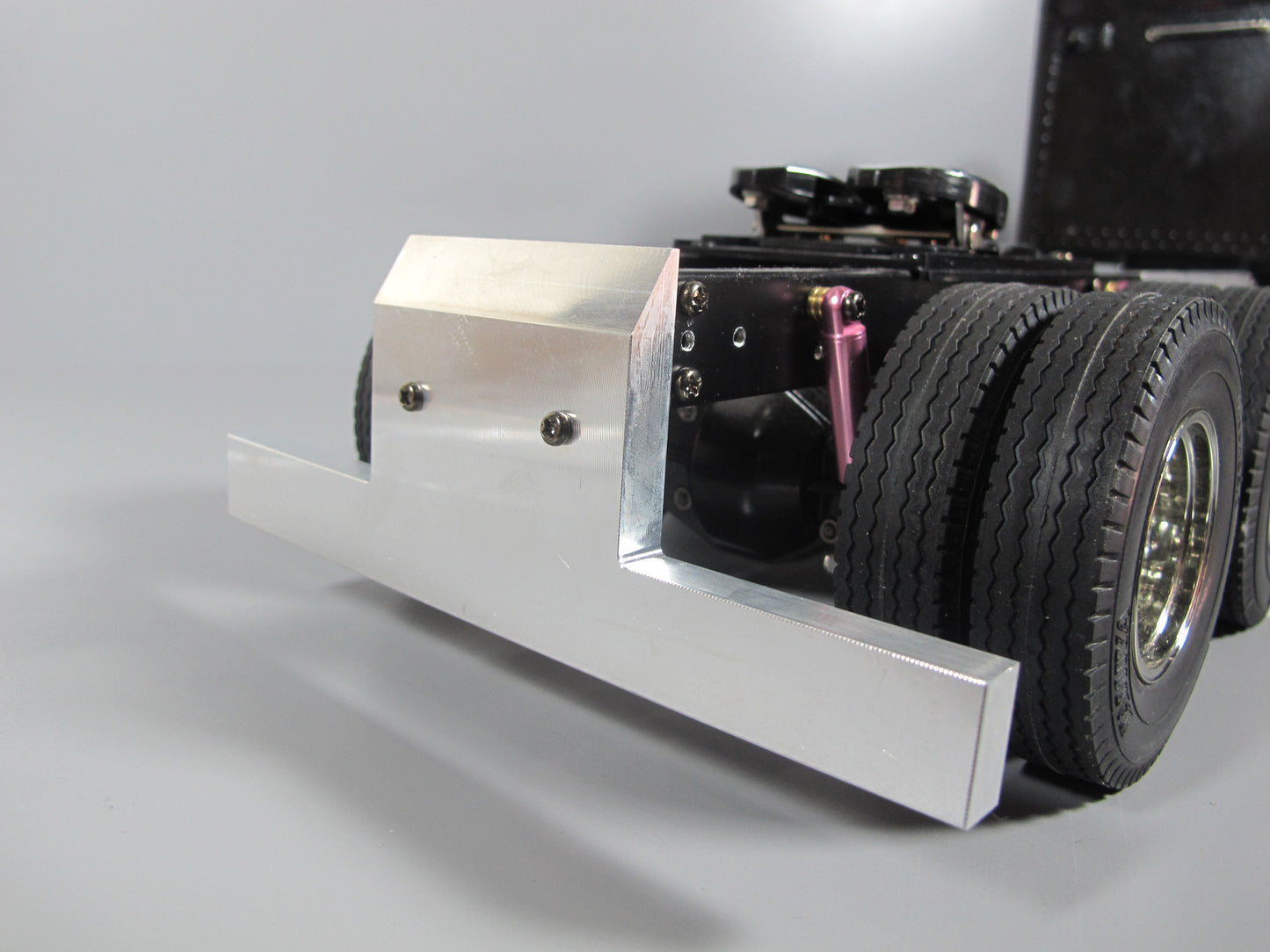 Aluminum Rear T- Style Bumper Mount Guard for Tamiya 1/14 King Hauler Grand Hauler Globeliner