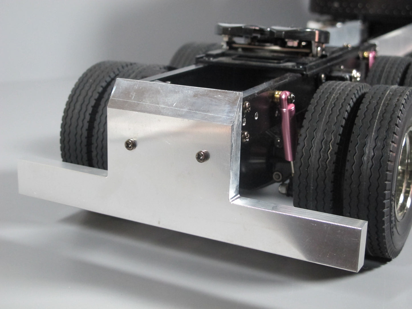 Aluminum Rear T- Style Bumper Mount Guard for Tamiya 1/14 King Hauler Grand Hauler Globeliner