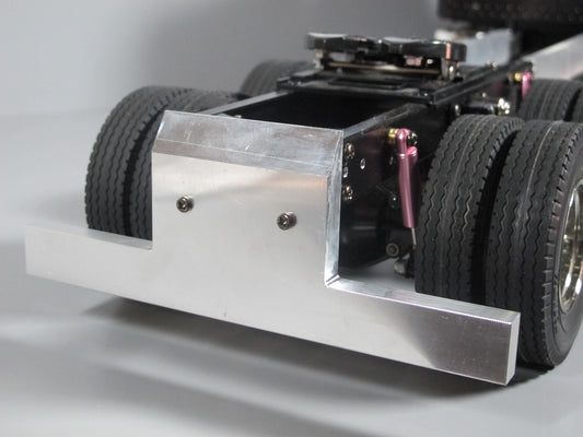 Aluminum Rear T- Style Bumper Mount Guard for Tamiya 1/14 King Hauler Grand Hauler Globeliner