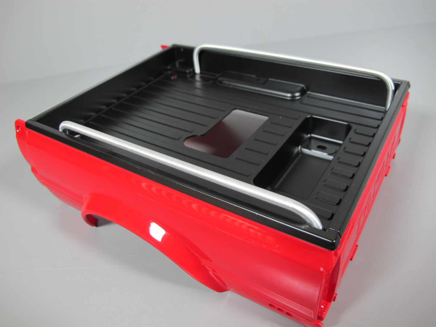 Pair Aluminum Side Bed Trunk Side Rail Bar for Tamiya 1/10 R/C Toy Toyota Hilux Pickup Truck