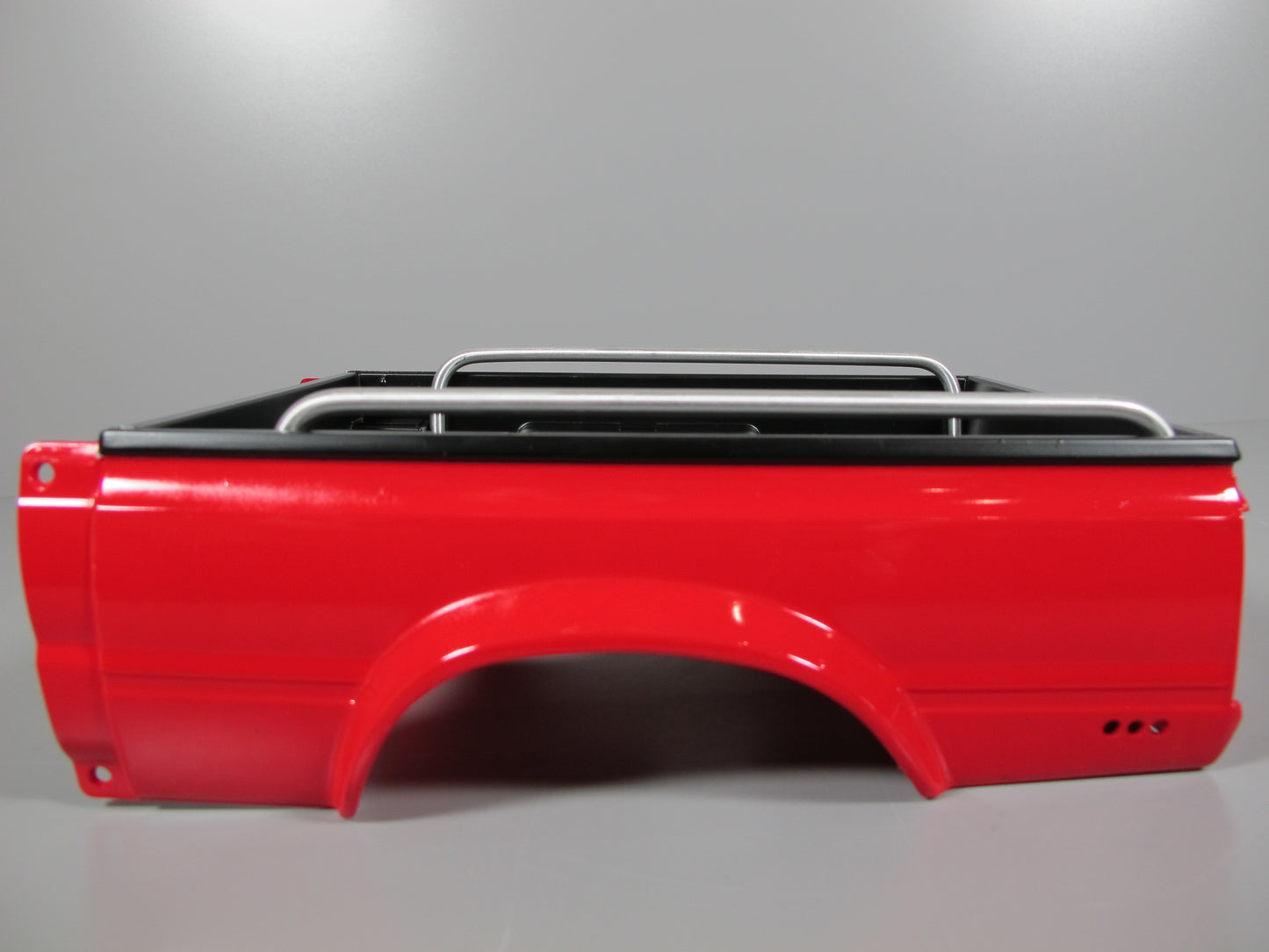 Pair Aluminum Side Bed Trunk Side Rail Bar for Tamiya 1/10 R/C Toy Toyota Hilux Pickup Truck