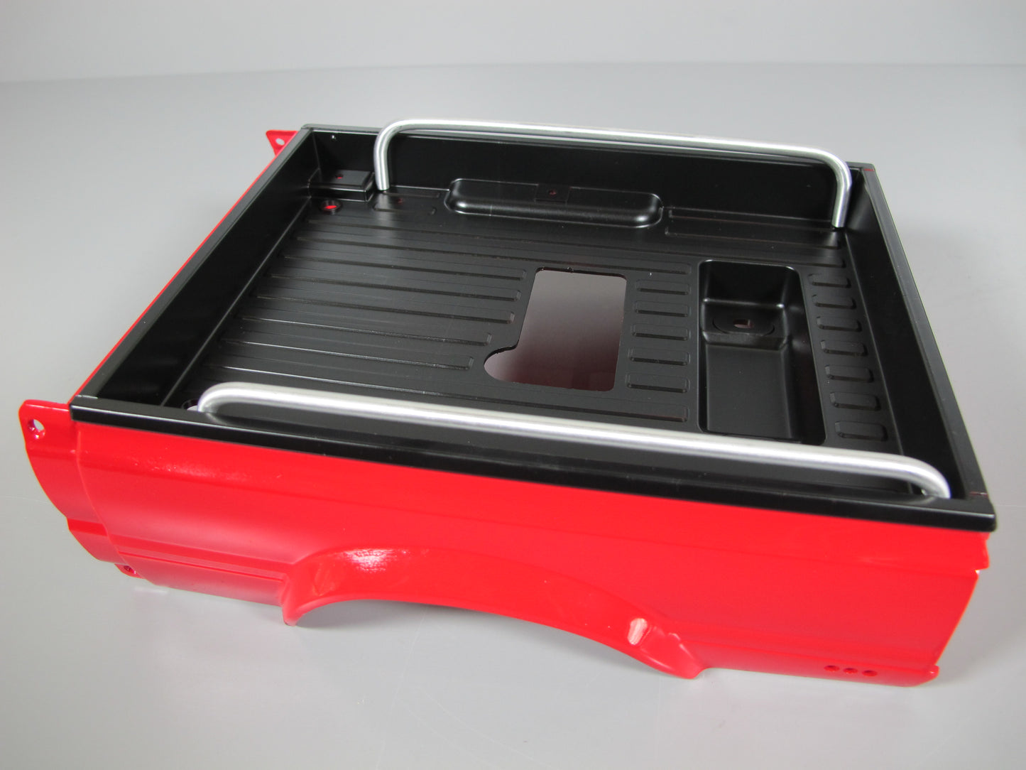 Pair Aluminum Side Bed Trunk Side Rail Bar for Tamiya 1/10 R/C Toy Toyota Hilux Pickup Truck